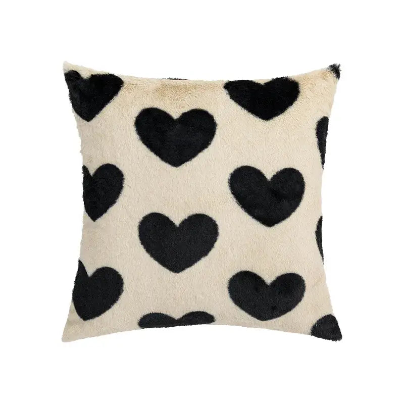 Fluffy comfort pillow cover avocado green & white living room decor