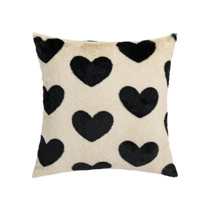 Fluffy comfort pillow cover avocado green & white living room decor