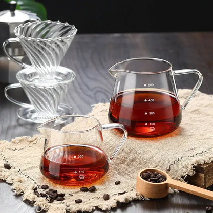 Fluted clear glass coffee pot – kitchen ribbed carafe