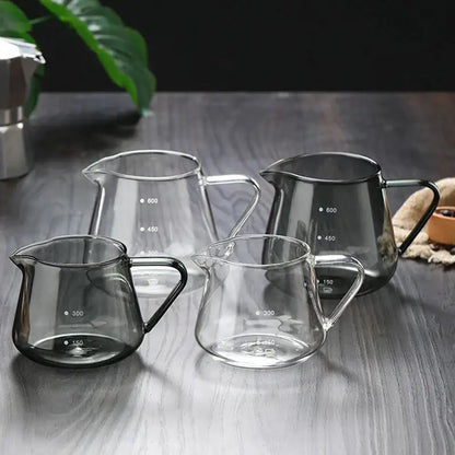Fluted clear glass coffee pot – kitchen ribbed carafe