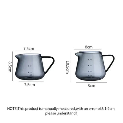 Fluted clear glass coffee pot – kitchen ribbed carafe