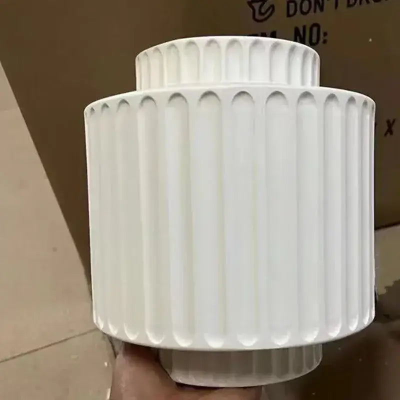 Fluted cream white led wall lamp for bedroom decor