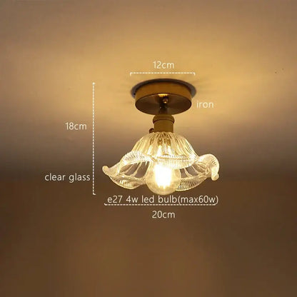 Fluted green stripe glass pendant light kitchen fixture