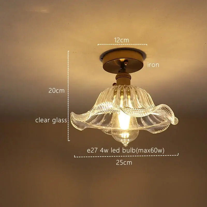 Fluted green stripe glass pendant light kitchen fixture