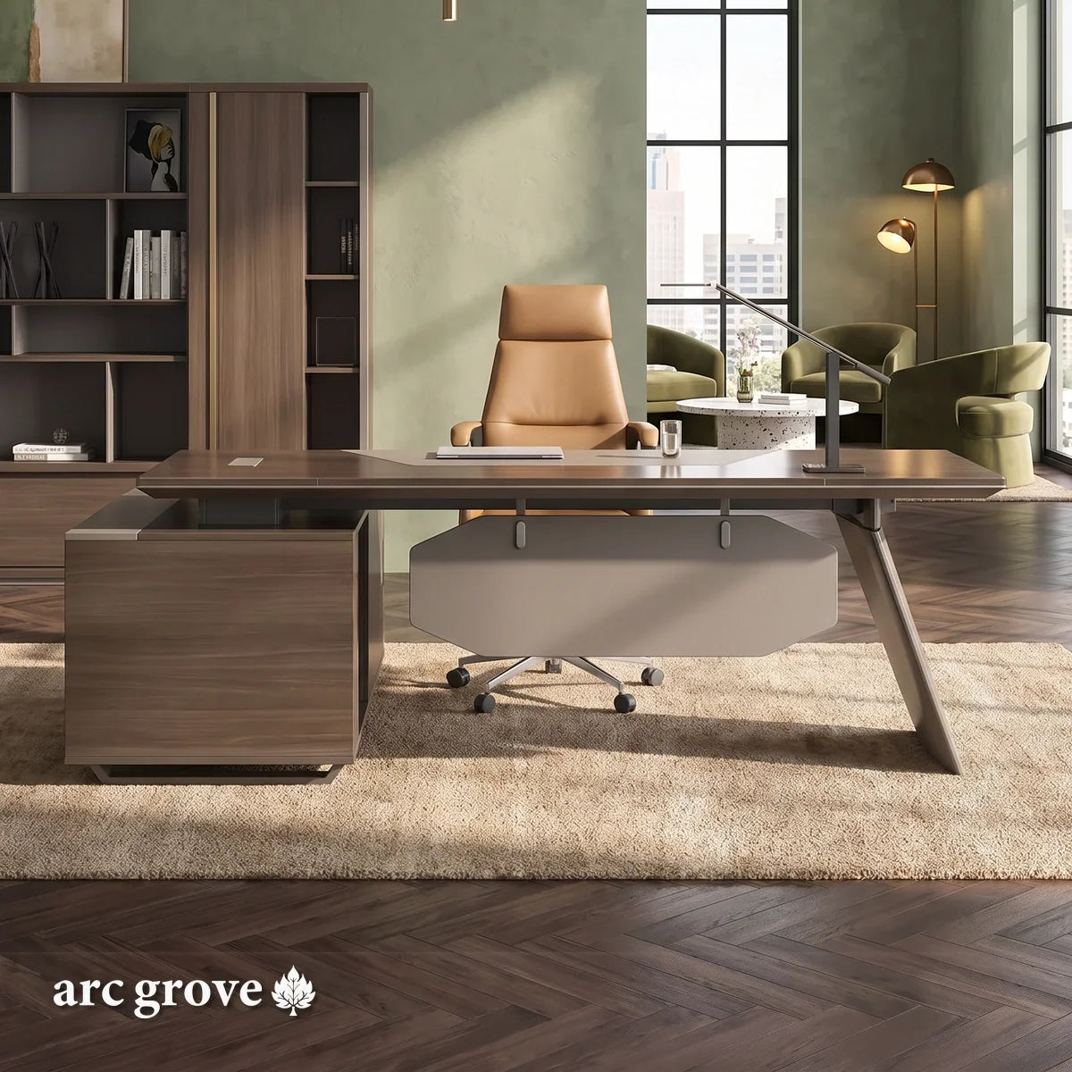 Flynn · Modern L-Shaped Executive Desk