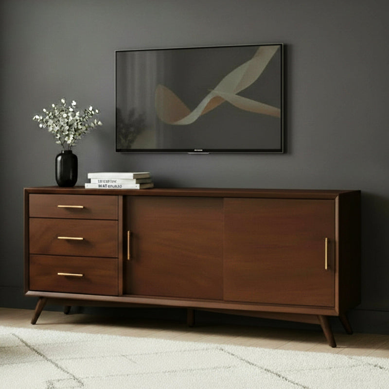 Flynn Large TV Console, Walnut