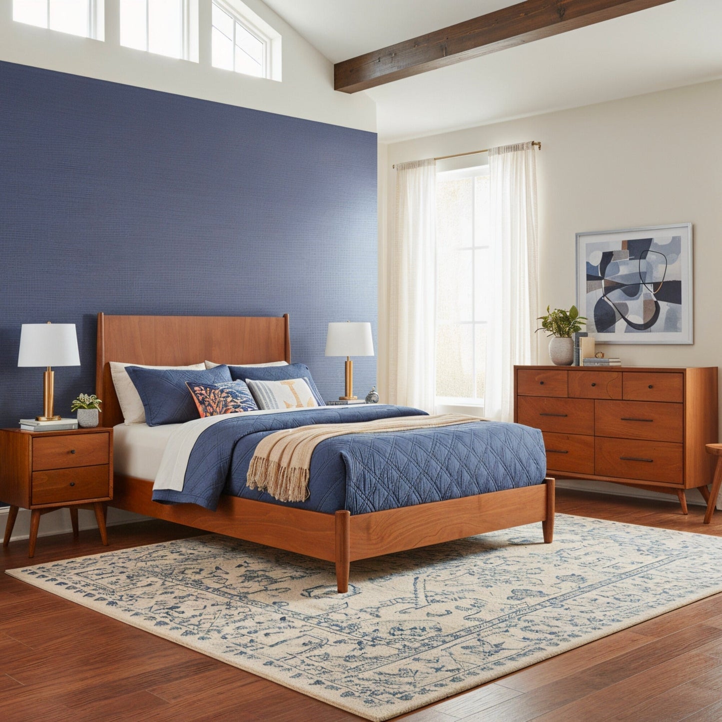 Flynn Platform Bed, Chestnut
