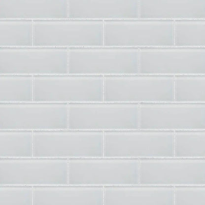 Foam Glossy Subway Glass Tiles 3x9