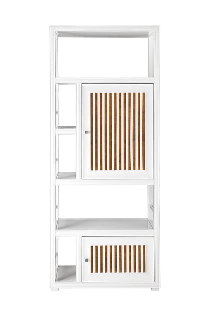 James Martin Athens 30" Linen Cabinet, Glossy White