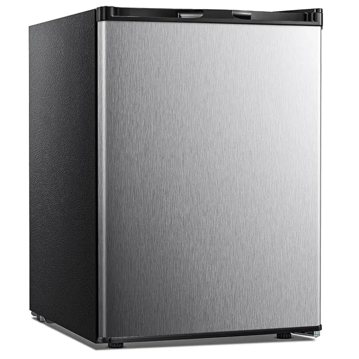 Free Standing Upright Freezer with Removable Shelf, Adjustable Thermostat, Compact Reversible Single Door Vertical Freezers