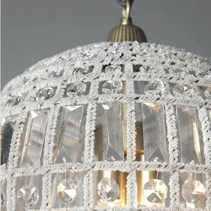 French balloon crystal pendant light for luxury living room