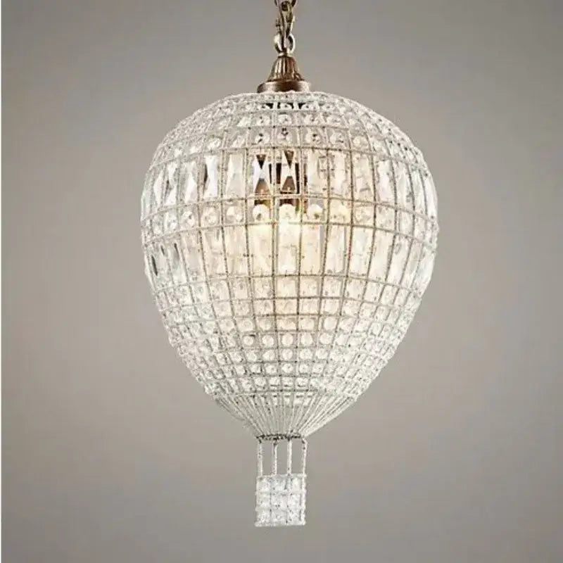 French balloon crystal pendant light for luxury living room