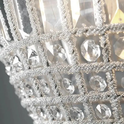 French balloon crystal pendant light for luxury living room