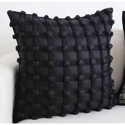 French cream bubble cushion cover living room textured pillow case