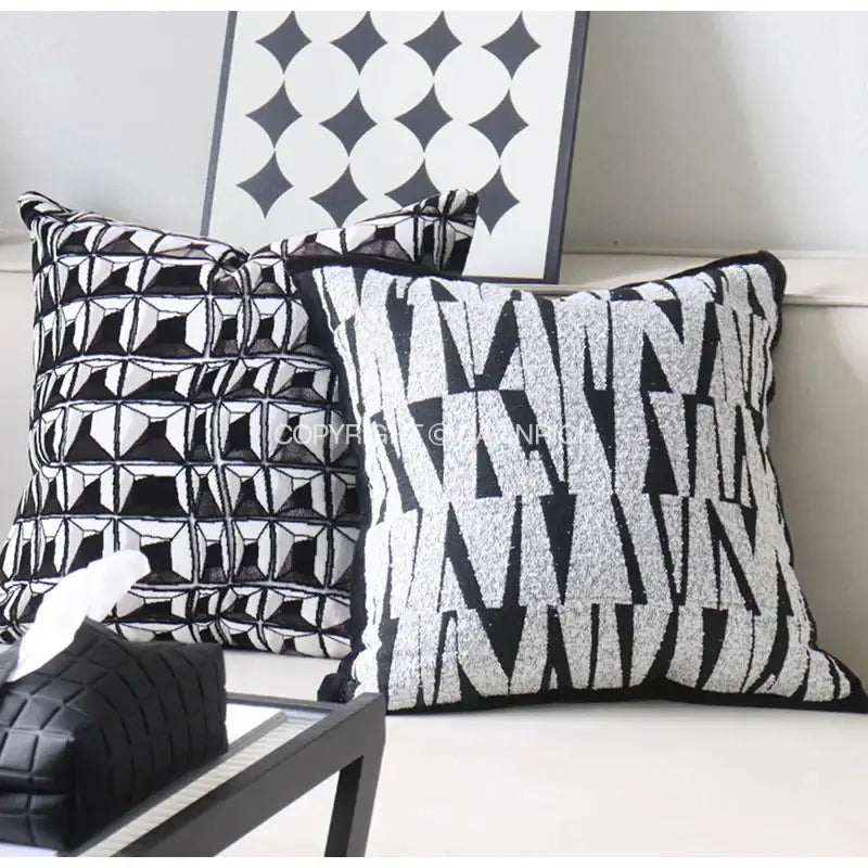 French cream bubble cushion cover living room textured pillow case
