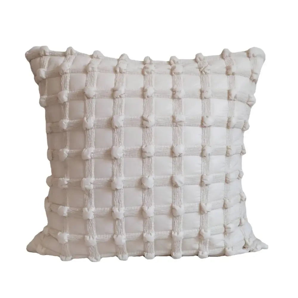 French cream bubble cushion cover living room textured pillow case