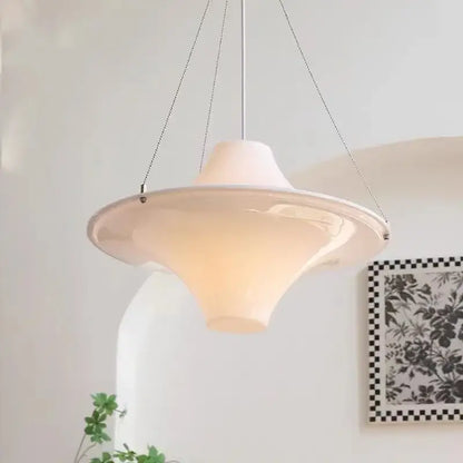 French cream modern chandelier white ceramic pendant for dining room