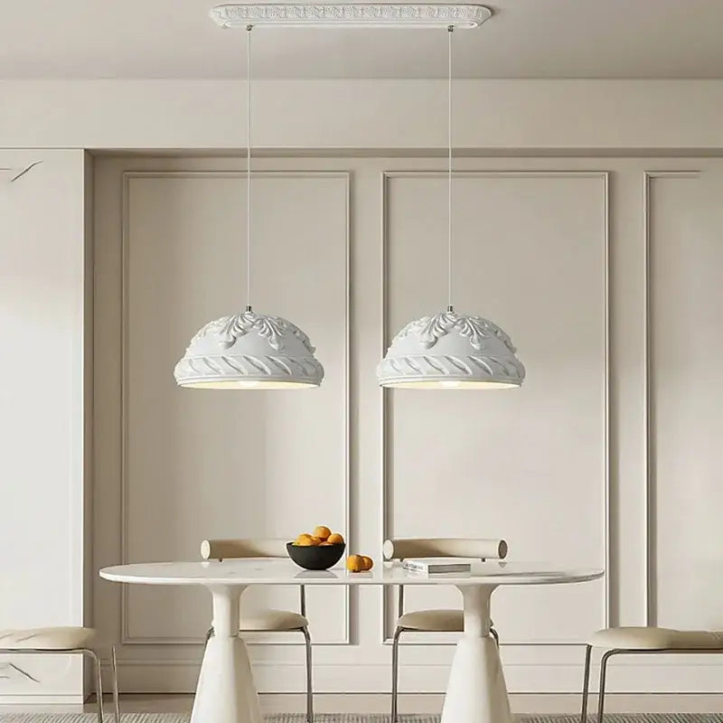 French cream style led chandelier for dining room and kitchen