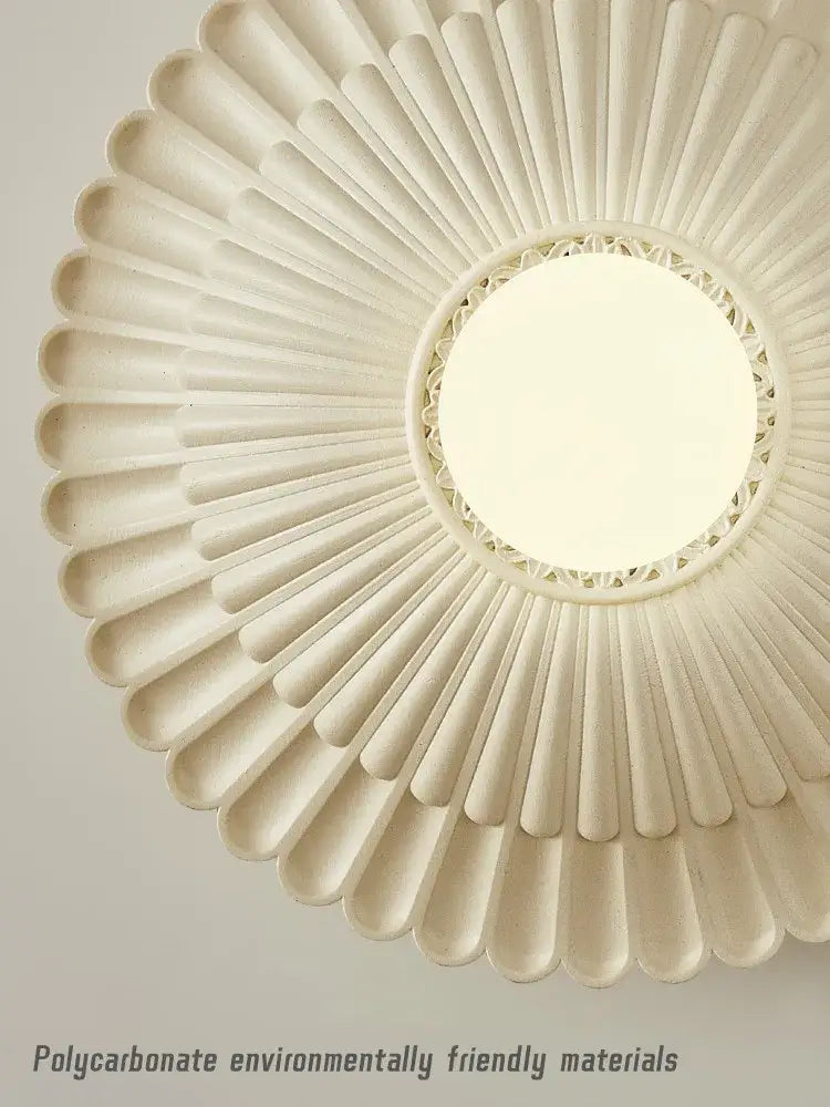French cream wind sunburst wall lamp for bedroom french cream
