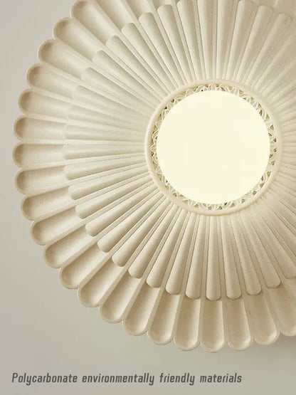 French cream wind sunburst wall lamp for bedroom french cream