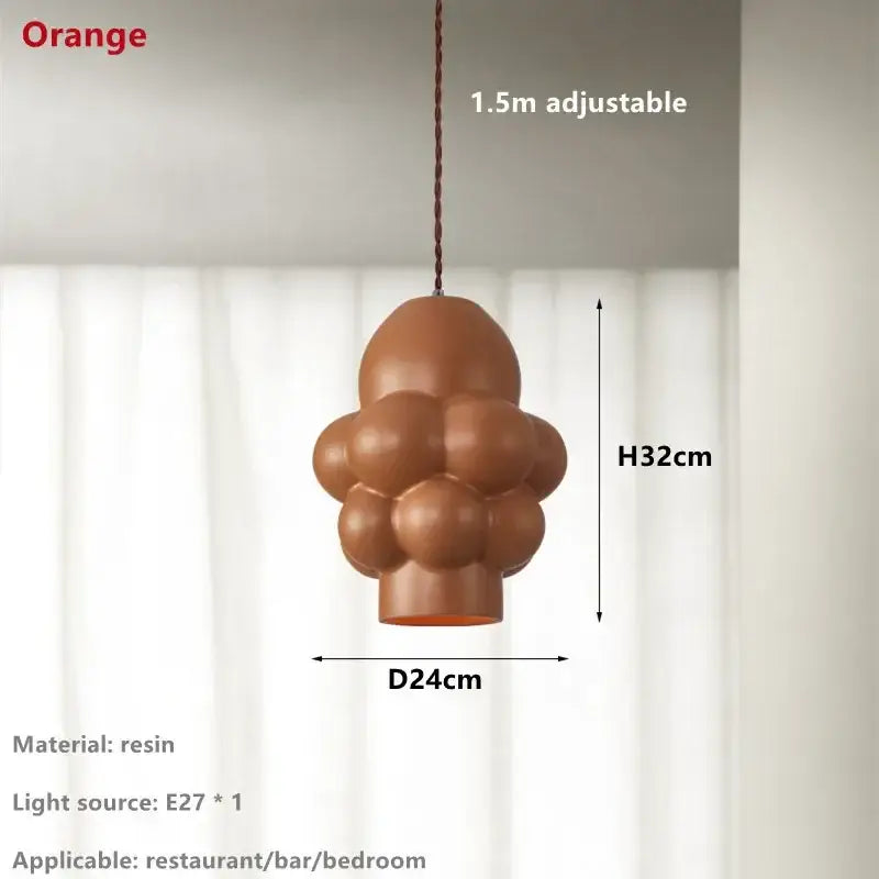 French creamy wind led cloud pendant light dining room decor
