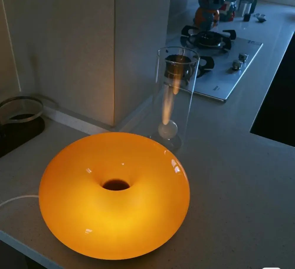 French decorative wall lamp orange glossy bedside light bedroom