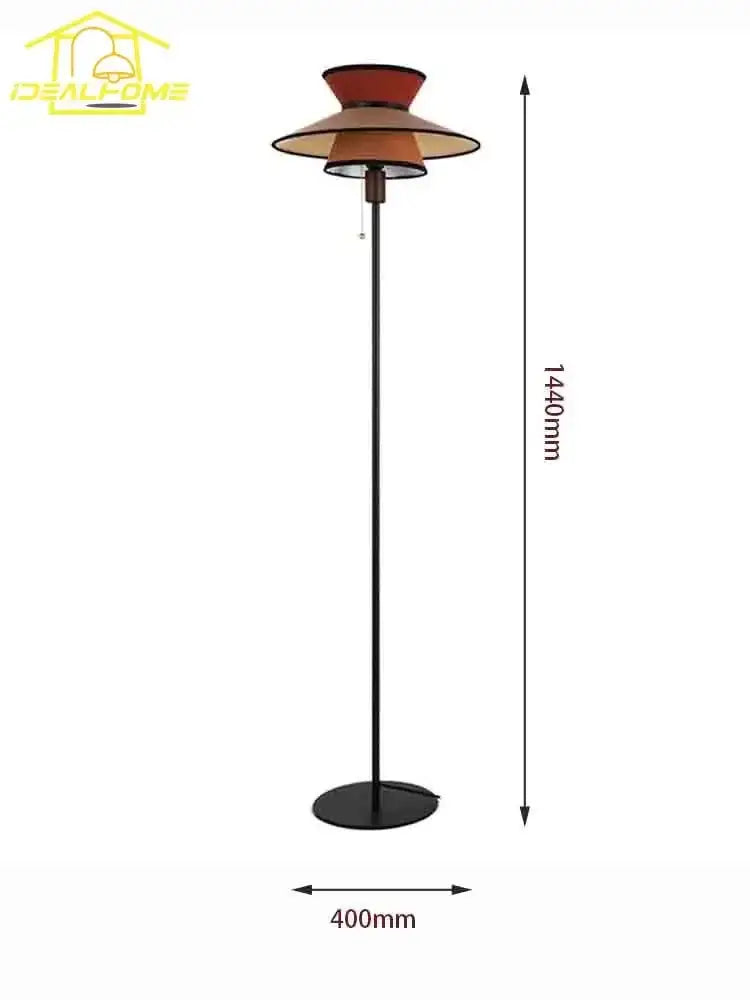 French design black and amber floor lamp for living room