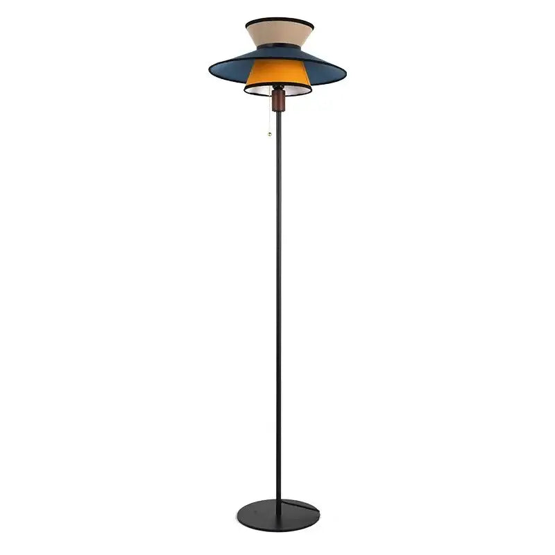 French design black and amber floor lamp for living room