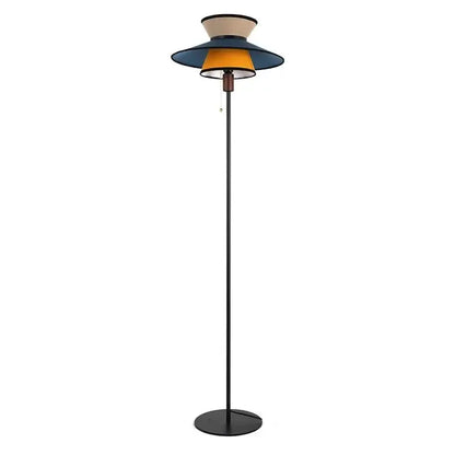 French design black and amber floor lamp for living room