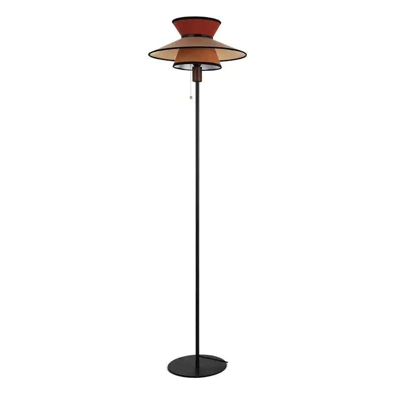 French design black and amber floor lamp for living room