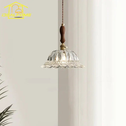 French ins walnut brass glass pendant lights kitchen island decorbites