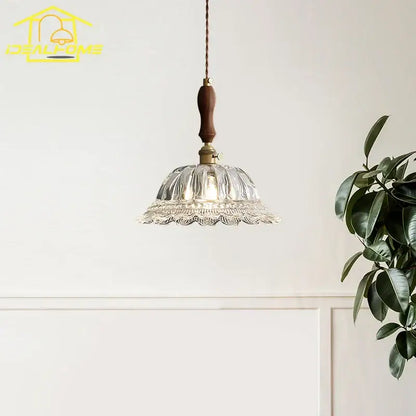 French ins walnut brass glass pendant lights kitchen island decorbites