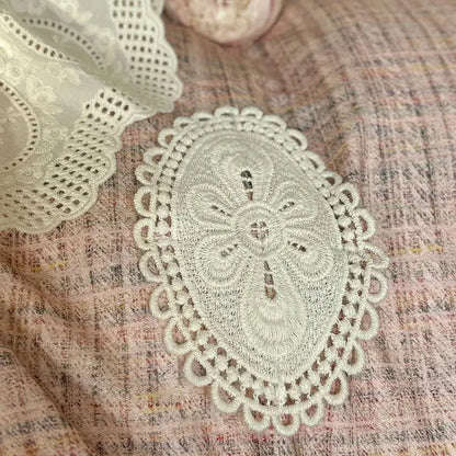 French lace ruffles pink & white bedding set bedroom egyptian cotton