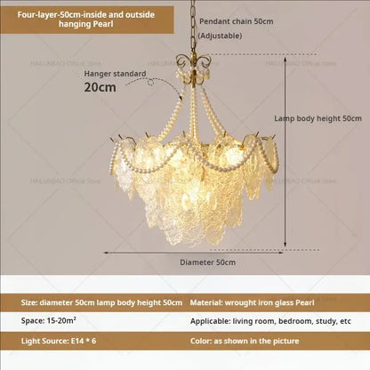 French luxury decorbites cream crystal chandelier living room light