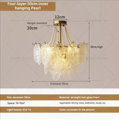 French luxury decorbites cream crystal chandelier living room light