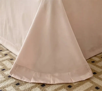 French princess 1000tc cream & pink floral bedding set bedroom ruffles