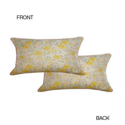 French retro light green camellia throw pillow – living room decor