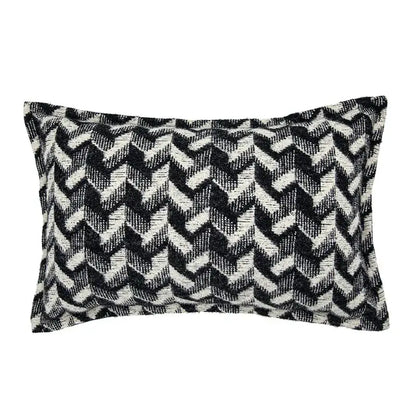 French style decor black & white zigzag pillowcase living room decor