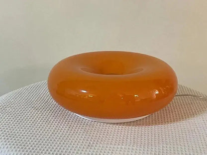 French style orange glossy ceramic decorative wall lamp bedroom light