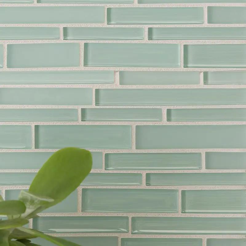Fresco Gloss/matte Interlocking Slides Glass Mosaics 12x12