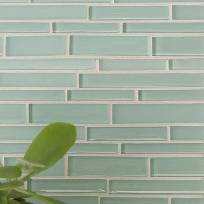Fresco Gloss/matte Interlocking Slides Glass Mosaics 12x12