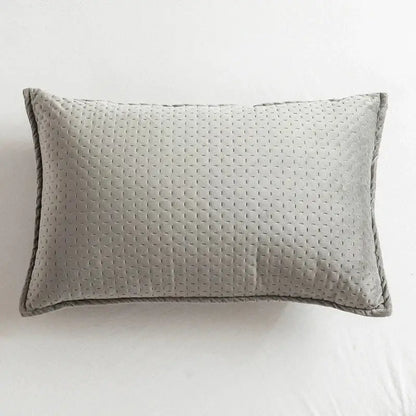 Fringed velvet cushion cover – living room quilted pillow
