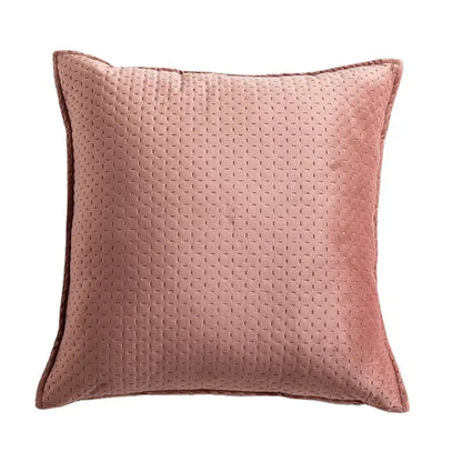 Fringed velvet cushion cover – living room quilted pillow