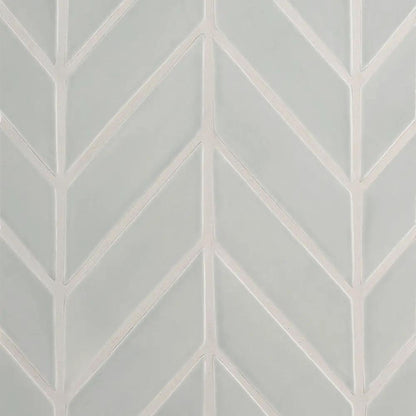 Pebble Glossy Chevron Ceramic Tiles 2x6
