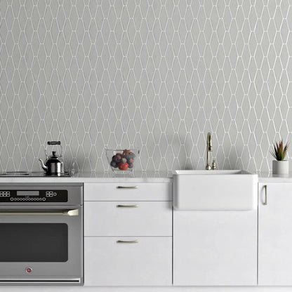 Pebble Glossy Longest Hexagon Ceramic Tiles 3x7 7/8