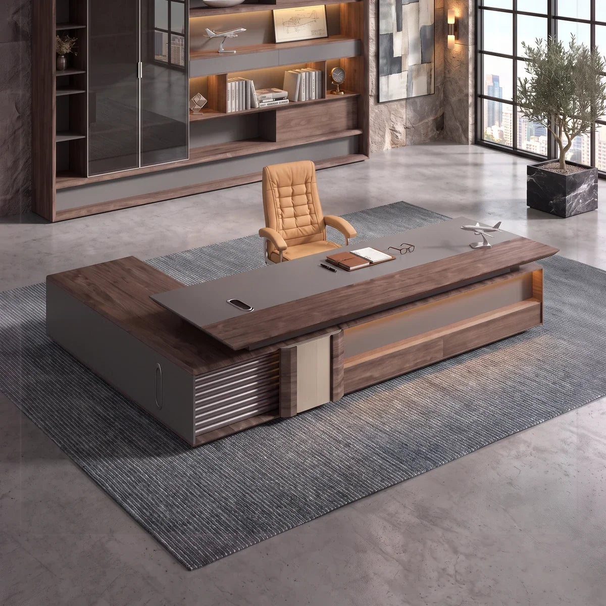 Frisco · Modern L-Shaped Executive Desk