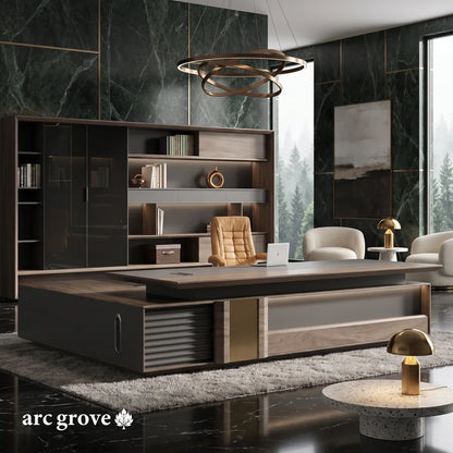 Frisco · Modern L-Shaped Executive Desk