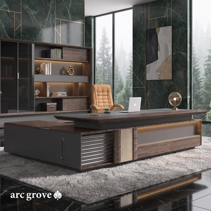 Frisco · Modern L-Shaped Executive Desk