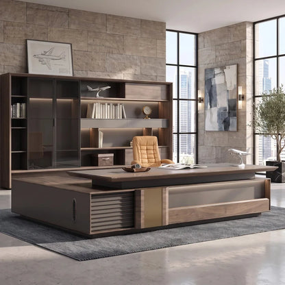 Frisco · Modern L-Shaped Executive Desk