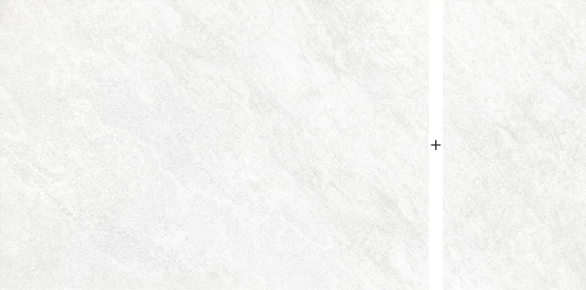 Frontier20 Arctic White Mix + Quartz Look Porcelain Pavers 24x48